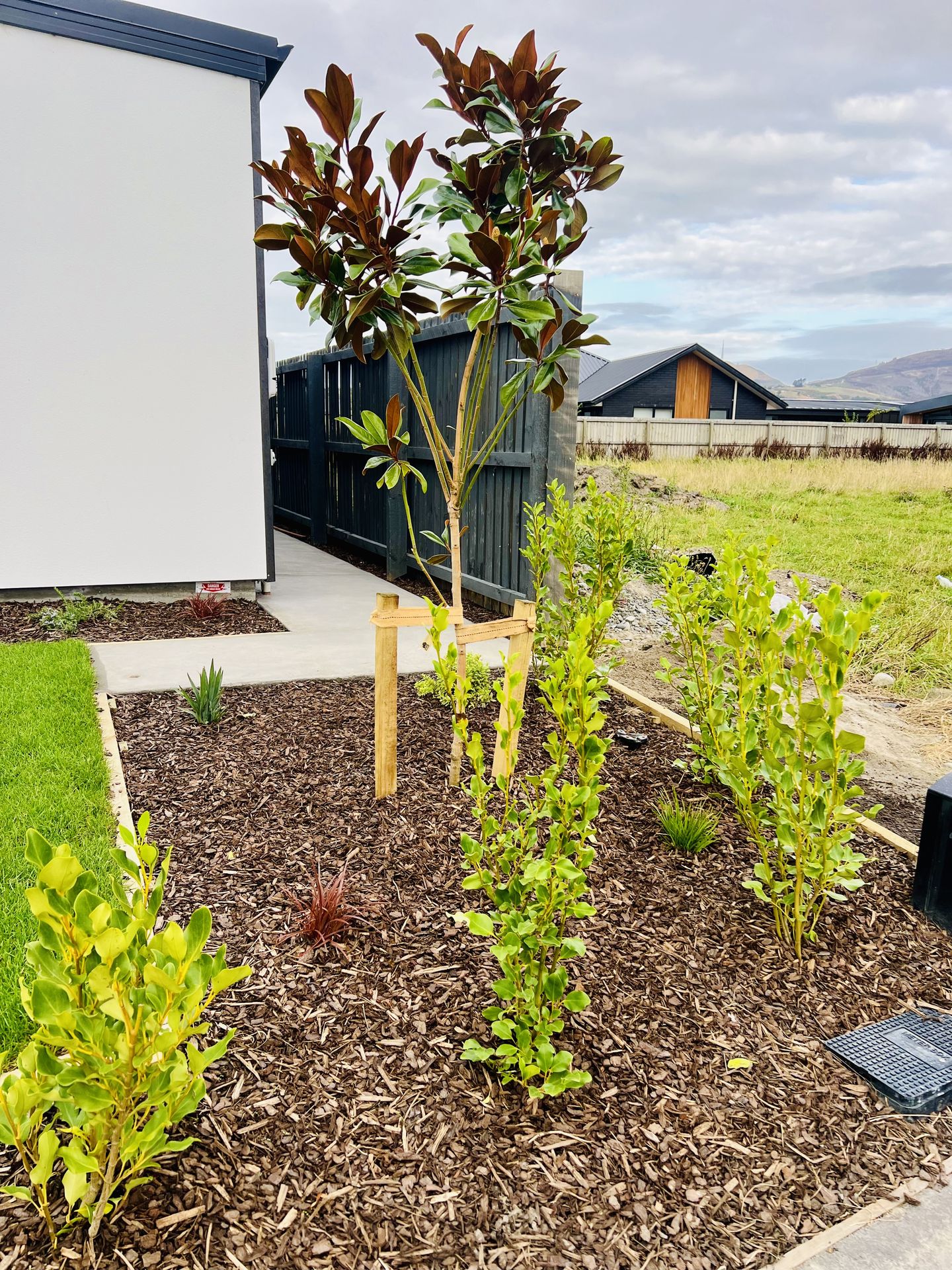 Completed landscaping and deck project by SK Civil, Christchurch